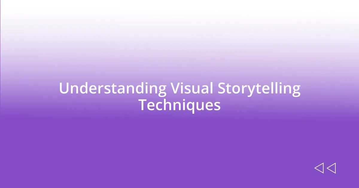 Understanding Visual Storytelling Techniques